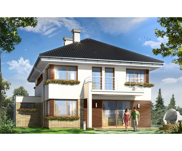 S8-259. Проект загородного коттеджа в современном стиле (Гелиос)